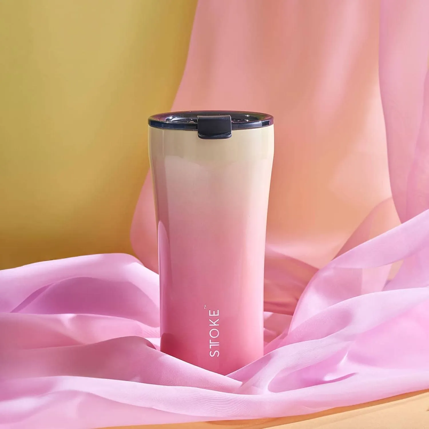 Mega Sale Now Grab Your Deal Today Sttoke Flow Leakproof Ceramic Insulated Cup 16Oz