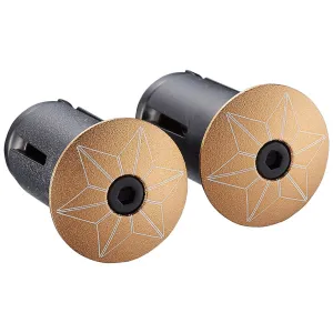 Supacaz Star Handlebar Tape Caps - Gold
