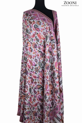 Superfine Pure Merino Kaani Jaamawar Shawl - Cannon Pink Waves Shop Hot Deals Flash Deal Alert