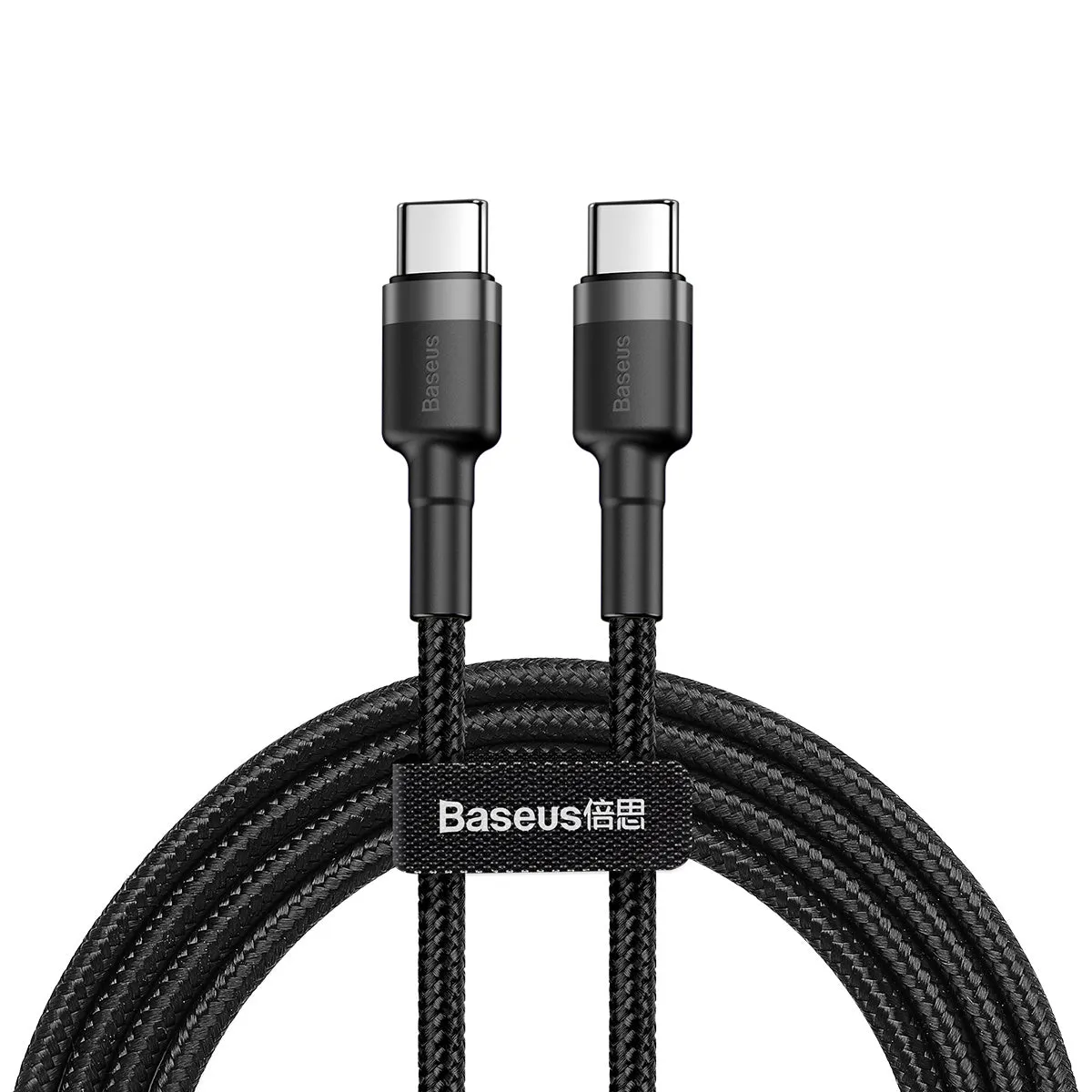 Type-C To Type-C 60W Cafule Flash Charging Data  (20V 3A) 1M Gray Black Baseus MustHave Steals