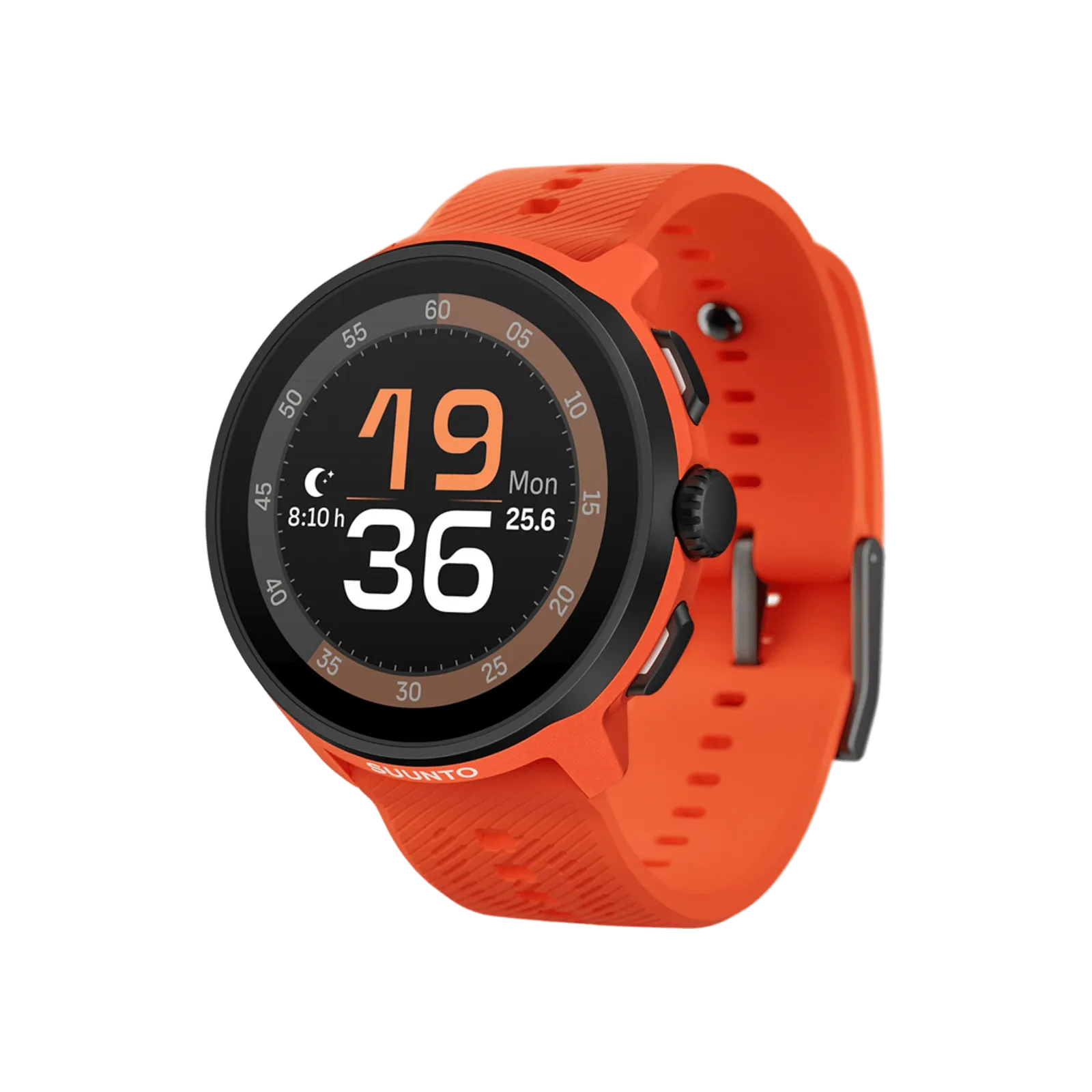 Trending Now Discount Suunto Run Coral Orange With Silicone Strap