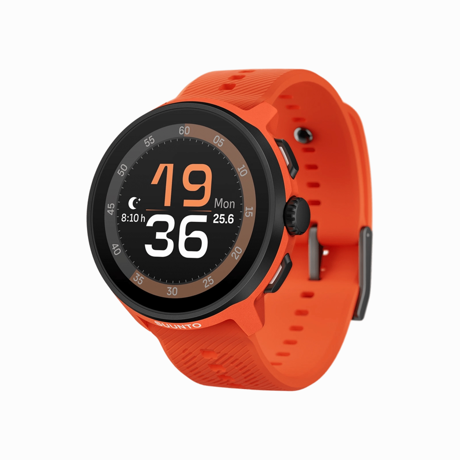 Trending Now Discount Suunto Run Coral Orange With Silicone Strap