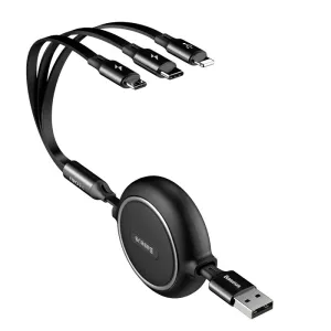 Baseus Golden Loop 3-In-1 Elastic Data Cable Usb-Micro Usb/Lightning/Usb-C 3.5A Grab Your Deal Today Exclusive Savings Event