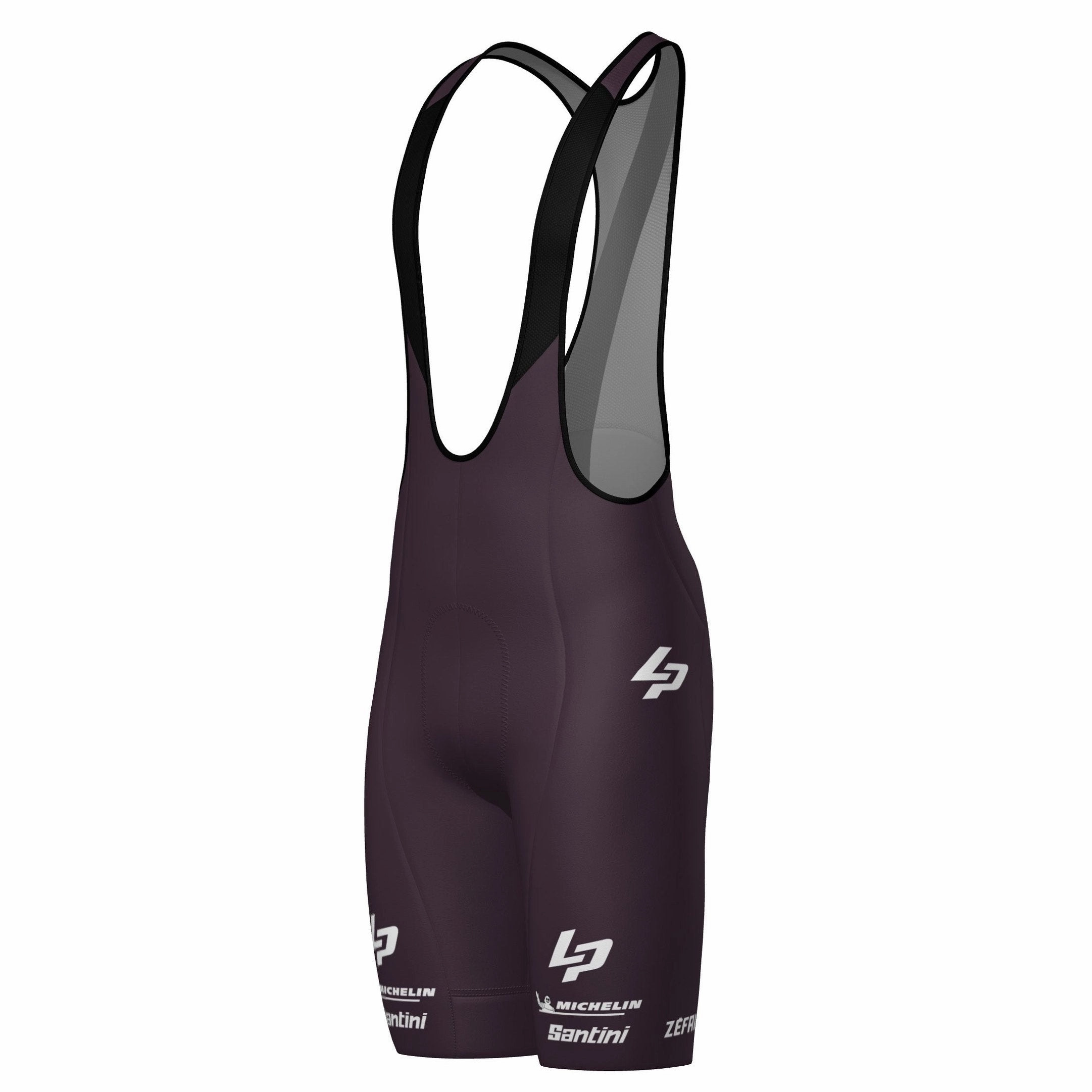 Team Lapierre 2025 Santini bib short - Bordeaux 