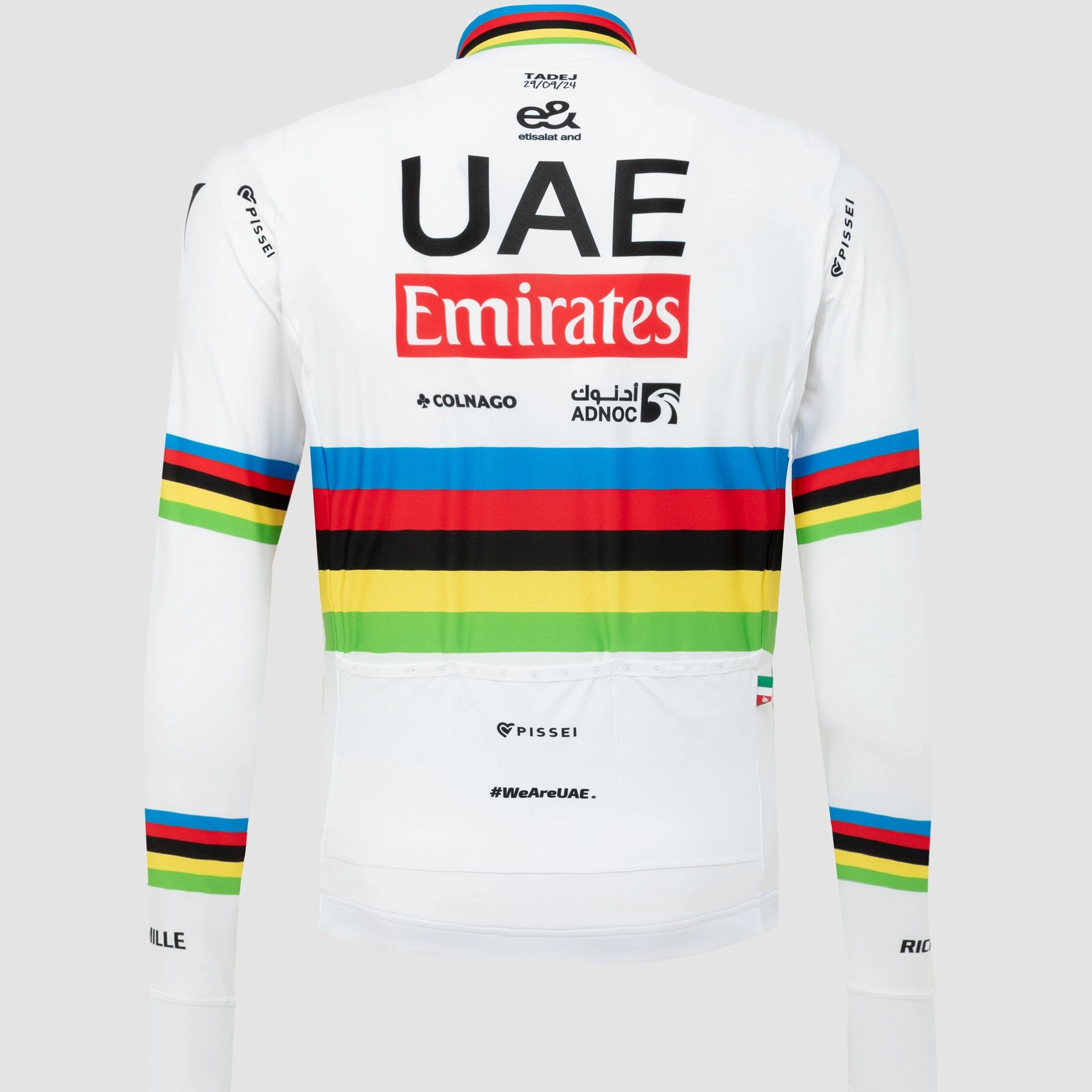 Team UAE 2024 Pissei long sleeve jersey - World champion