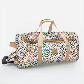 Thandana Laminated Fabric Wheeled Duffel Bag | Confetti All About Shop Now Save Grab Todays Deal