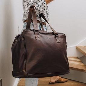 Instant Hot Deal Shop Smart Save Thandana Leather Large Weekender Bag