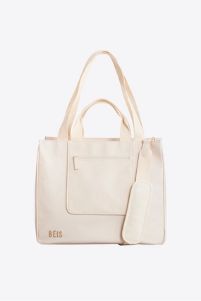 The East To West Tote In Beige Clearance Event Alert Exclusive Deal Inside