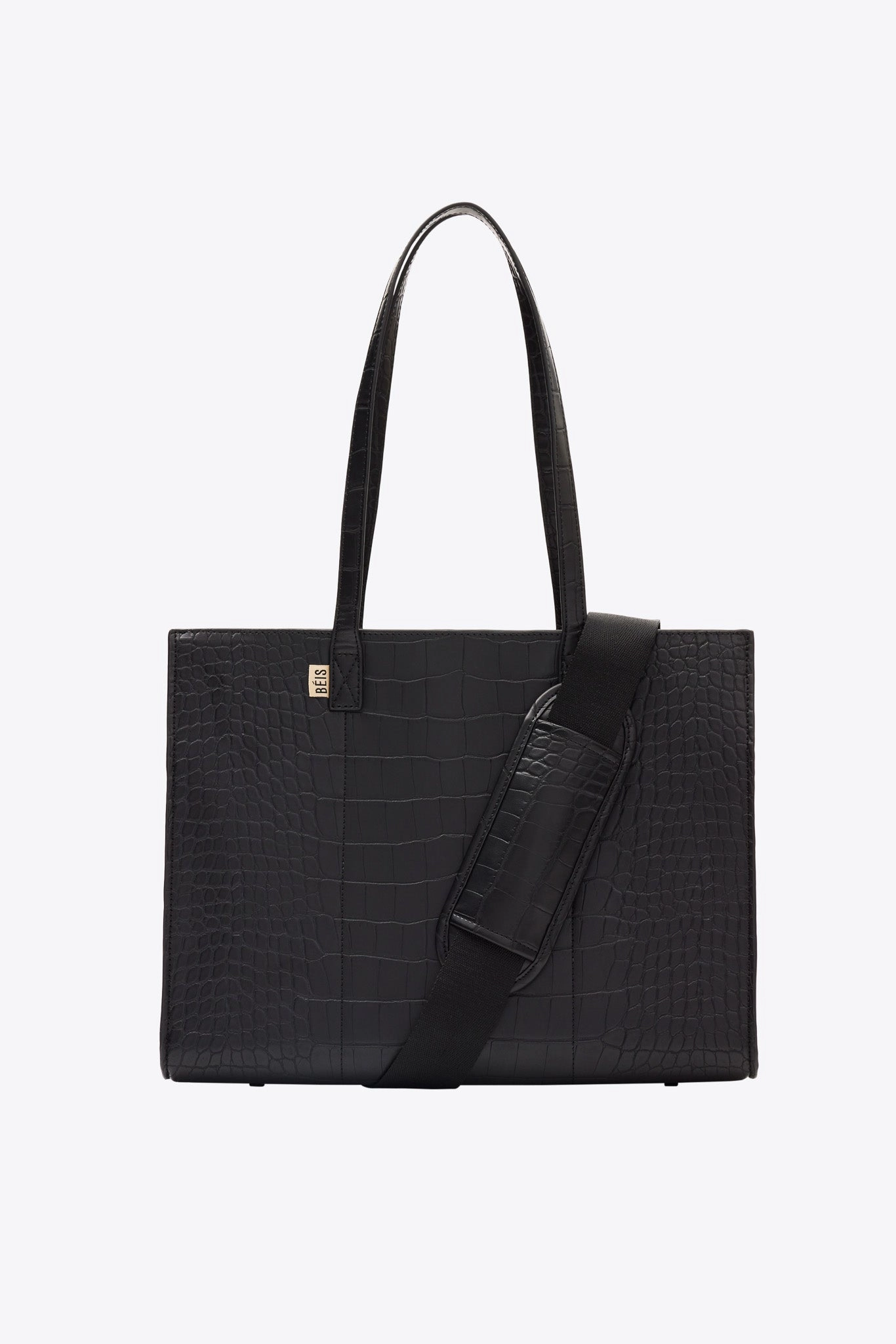 Hot Offer Event The Work Tote In Black Croc