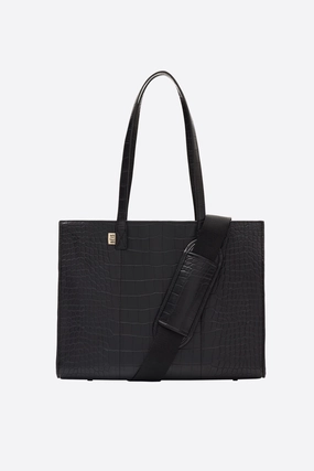 Hot Offer Event The Work Tote In Black Croc