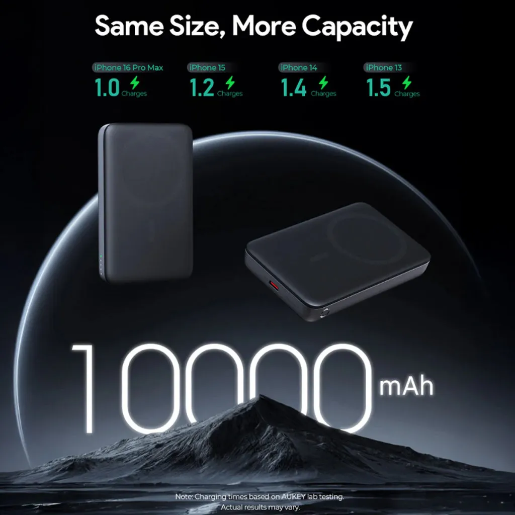 Dont Miss Out Mega Hot Offer Aukey Pb-Ms06 10000Mah | Pb-Ms05 6700Mah Magfusion Qi2 Magnetic Wireless Charging Powerbank