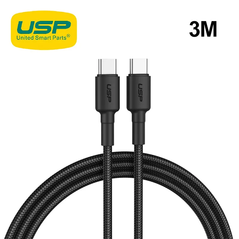 3M Boostup Cafule Usb-C To Usb-C Cable Charge & Connect Black Usp Grab It Now
