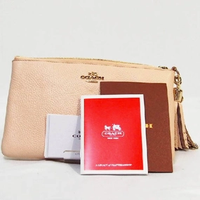 Best Seller Deal Dont Miss This Offer Coach Leather Pouch (Pre-Owned)