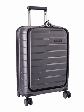 Limited Time Discount Cellini Microlite Trolley Carry On Business Case | Charcoal