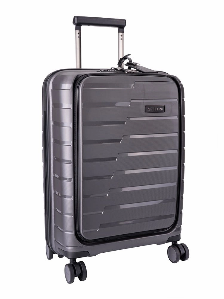 Limited Time Discount Cellini Microlite Trolley Carry On Business Case | Charcoal