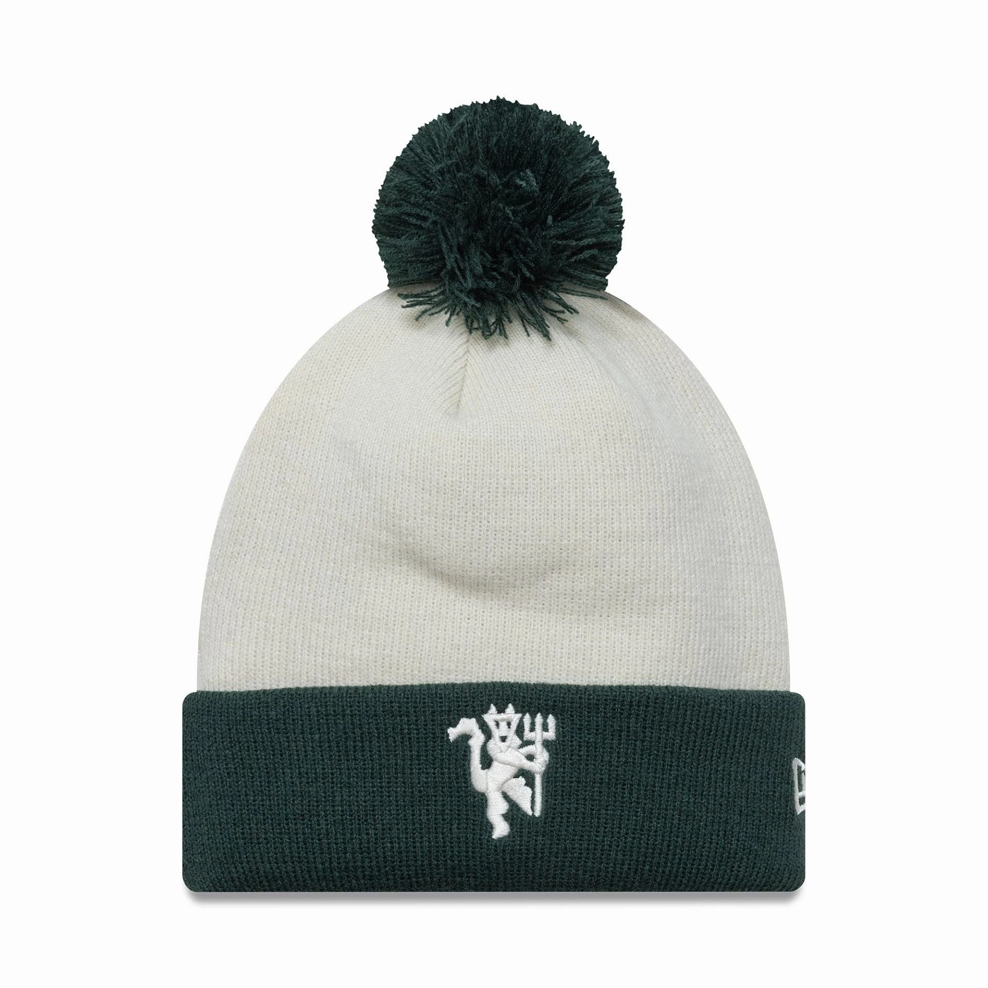 Manchester United Fc Womens Contrast Cream Cuff Knit Beanie Hat Special Deal Frenzy Clearance Blowout