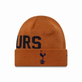 Tottenham Hotspur Fc Wordmark Brown Cuff Knit Beanie Hat Today Only Savings Best Deal Online