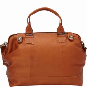 Dont Miss Out Piel Leather Top Frame Carry-On