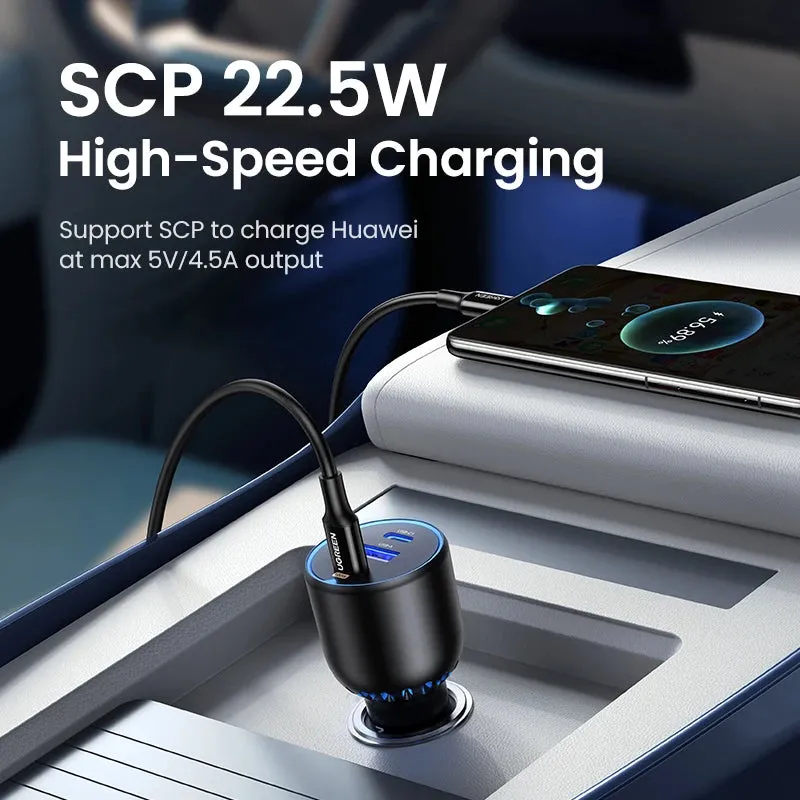 Instant Savings Deal Ugreen 130W Usb C, Type C Fast Car Charger For Andriod & Iphone