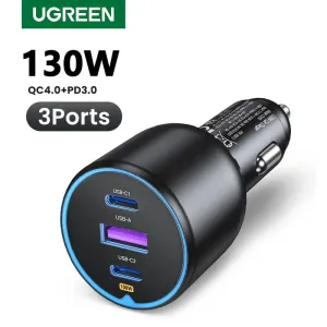 Ugreen 130W Usb C, Type C Fast Car Charger For Andriod & Iphone Special Deals Online Online Exclusive Deal