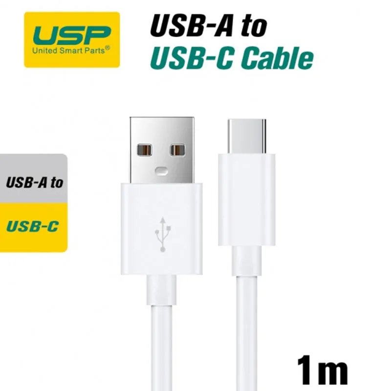 1M Usb-C To Usb-A Mini White Cable  Usp Biggest Savings Now Big Price Drop
