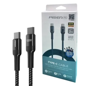 2M Usb-C To Usb-C  100W Charging Cable Wine Glass Style Pisen Tc38 Steal Todays Offer Clearance Alert Now