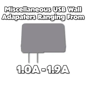 Miscellaneous & Mixed Wall Charger Usb Adapter (1.0A To 1.9A Output) - 1 Adapter Grab the Deal Now Clearance Savings Now