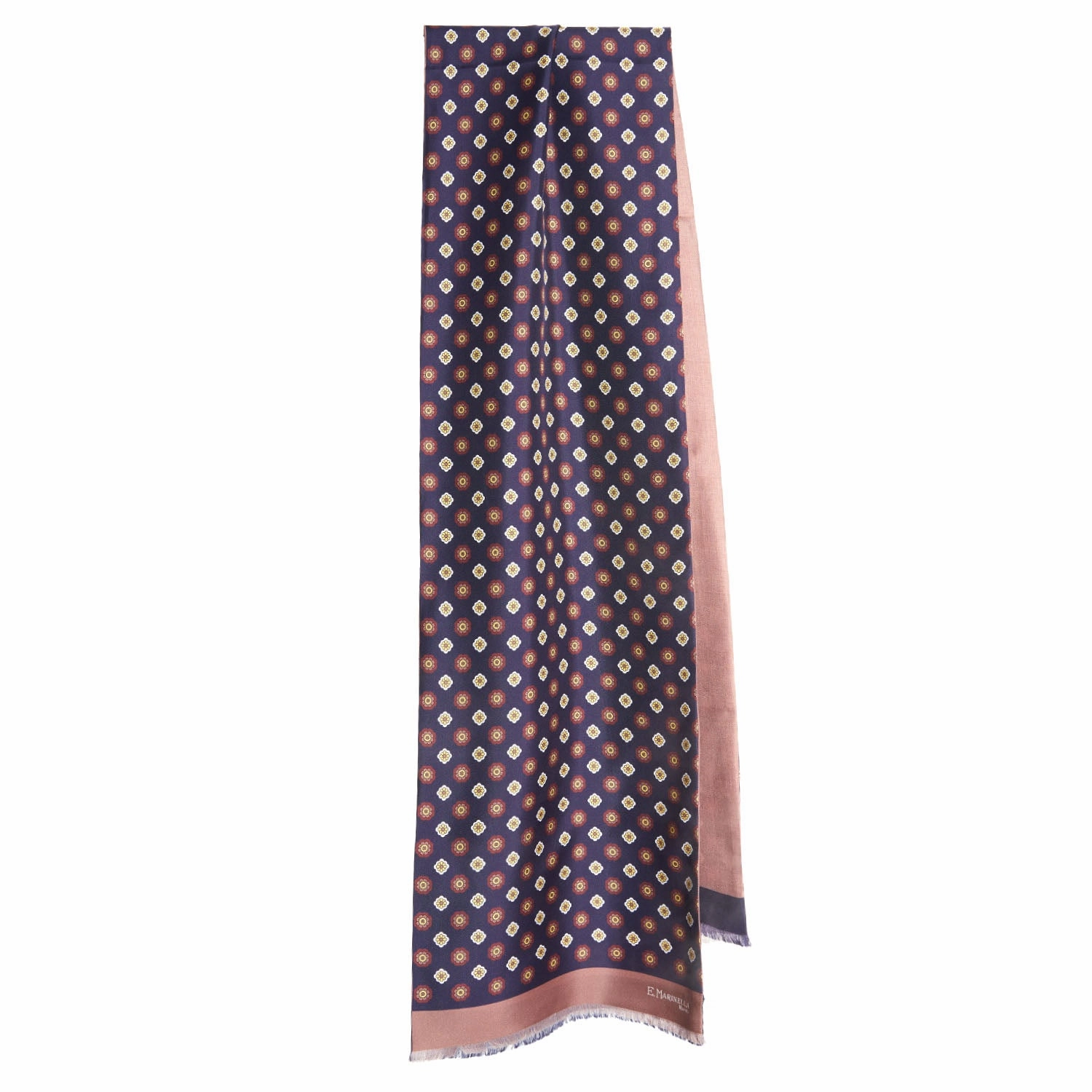 Dark Blue And Pink Double Scarf Flash Pick Today