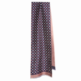 Dark Blue And Pink Double Scarf Flash Pick Today