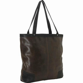 Piel Leather Vintage Vertical Tote Gift Sale Event Hot Offer Inside