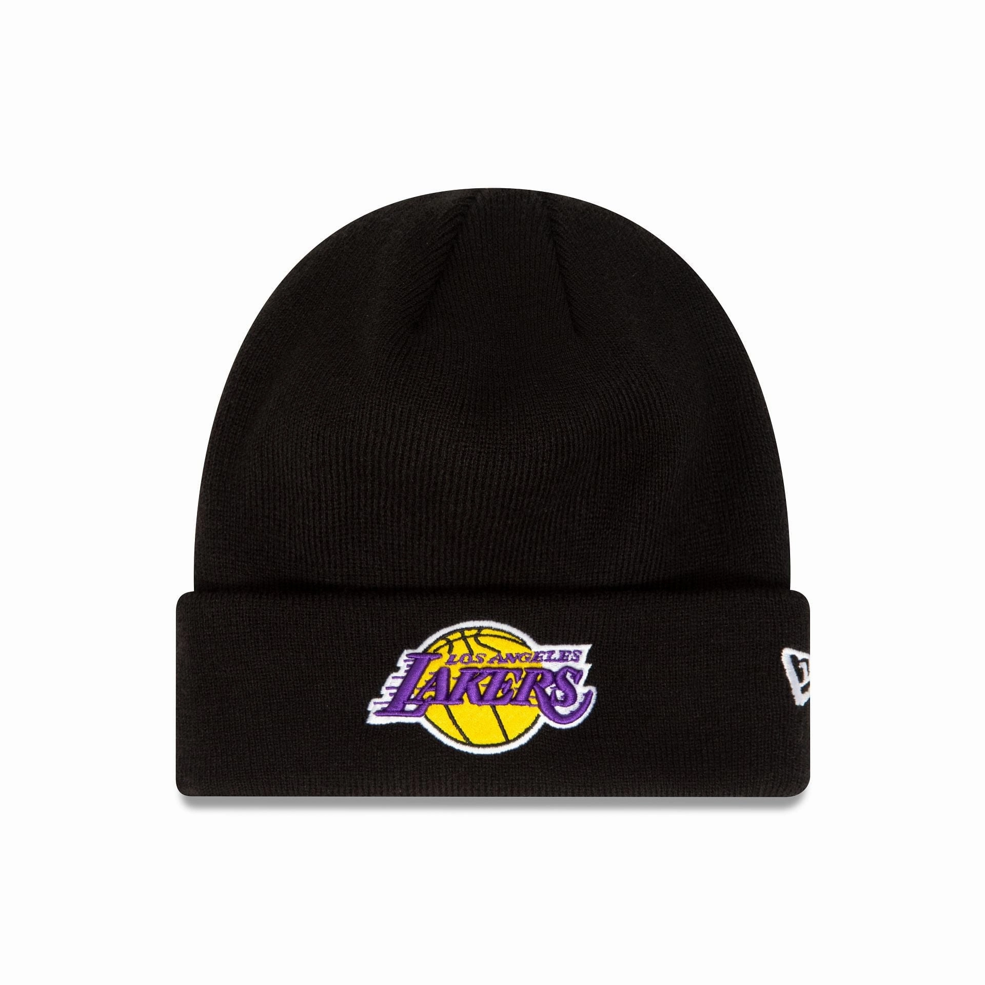 La Lakers Essential Black Cuff Knit Beanie Hat Hot Offer Event GiftWorthy Sale