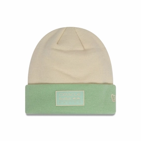 Red Bull Racing Contrast Cream Cuff Knit Beanie Hat Exclusive Online Offer