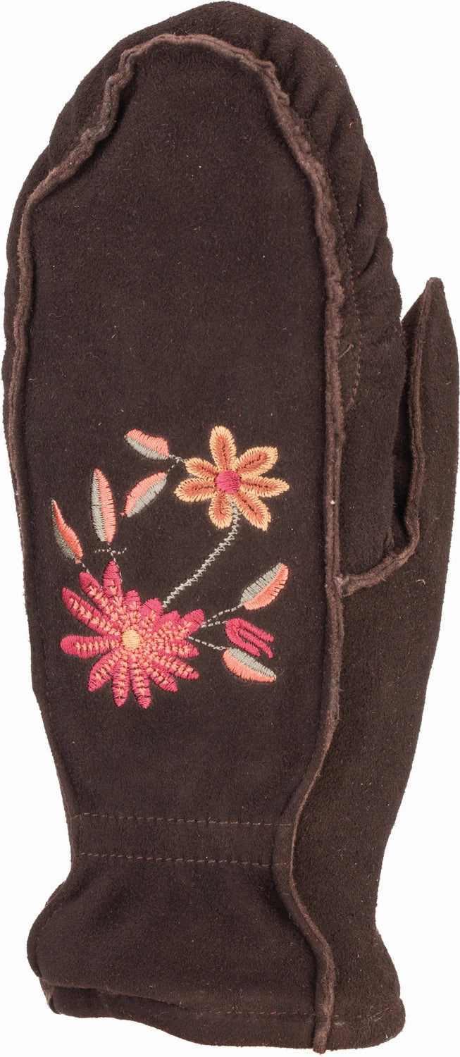 Embroidered Suede Mitt - Women Special Steal Event Clearance Sale Now