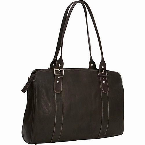 Piel Leather Ladies Buckle Laptop Tote Steal Todays Offer
