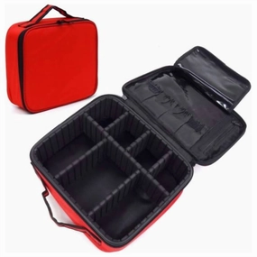 Hot Picks Today Today Only Discount Alert Women'S Travel Cosmetic Organizer Case In Red