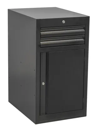 Tool chest narrow - 2 drawers and door