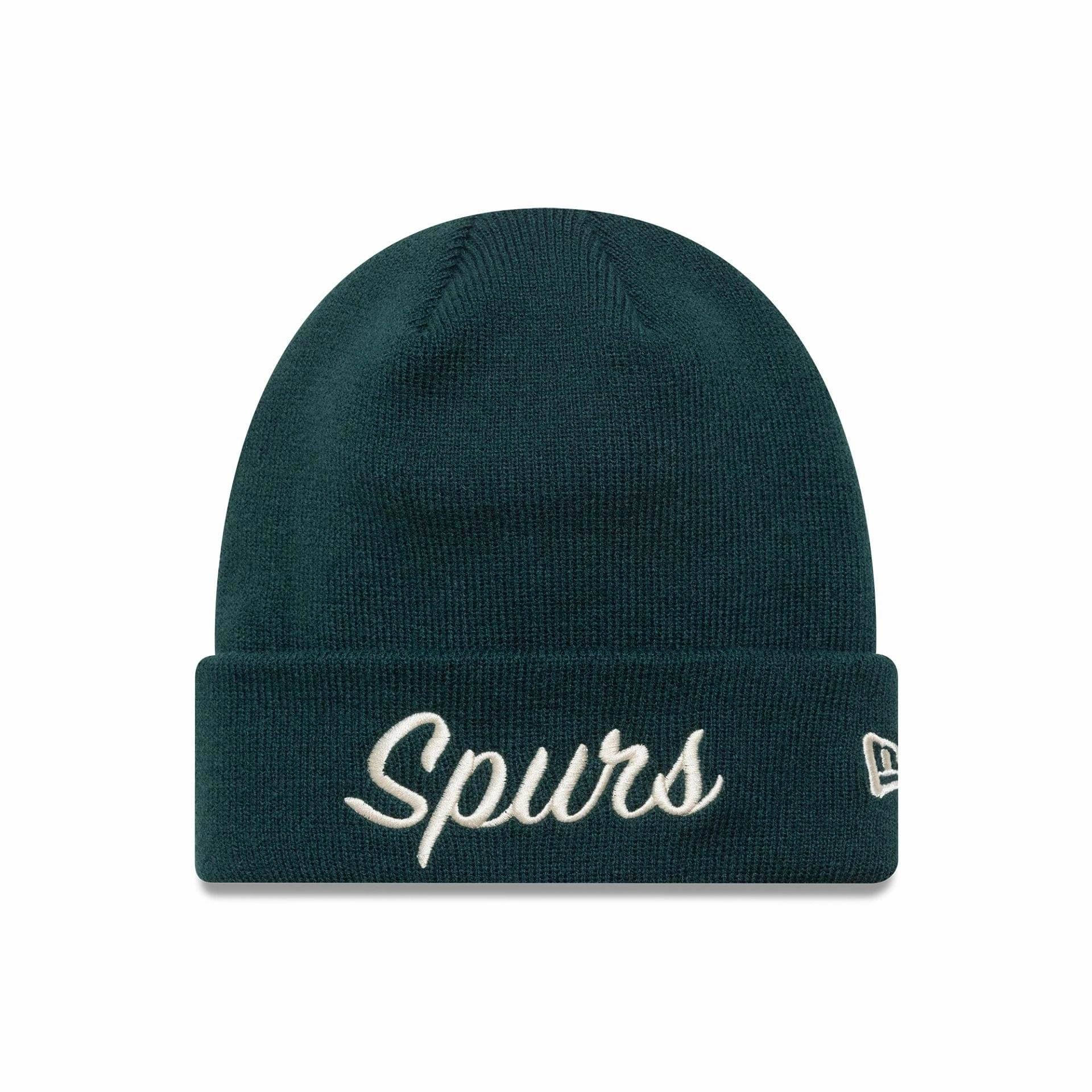 Tottenham Hotspur Fc Seasonal Script Dark Green Cuff Knit Beanie Hat Special Steal Event