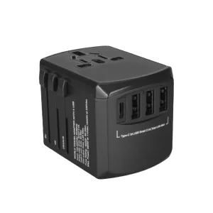 Trending Now Offer Trending Hot Deal Travel Adaptor Black