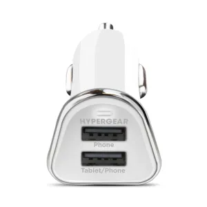 Flash Offer Today 17W Dual Usb Car Charger | White