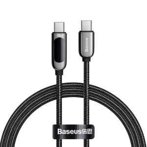 Hot Picks Today Hot Pick Sale Baseus Display Fast Charging Data Cable Type-C To Type-C 100W (Catsk-B01)