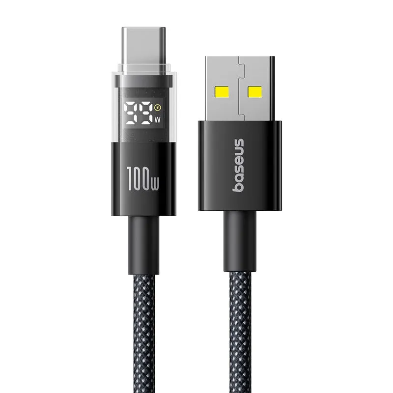 Baseus Display 2 Fast Charging Data Cable Usb-A To Usb-C 100W Special Offer Inside