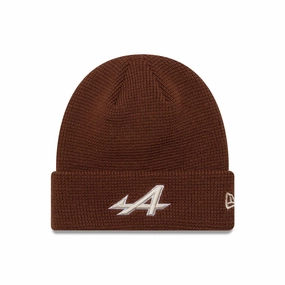 Big Savings Alert Clearance Savings Now Alpine Racing Waffle Brown Cuff Knit Beanie Hat