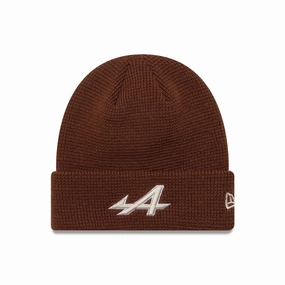 Big Savings Alert Clearance Savings Now Alpine Racing Waffle Brown Cuff Knit Beanie Hat