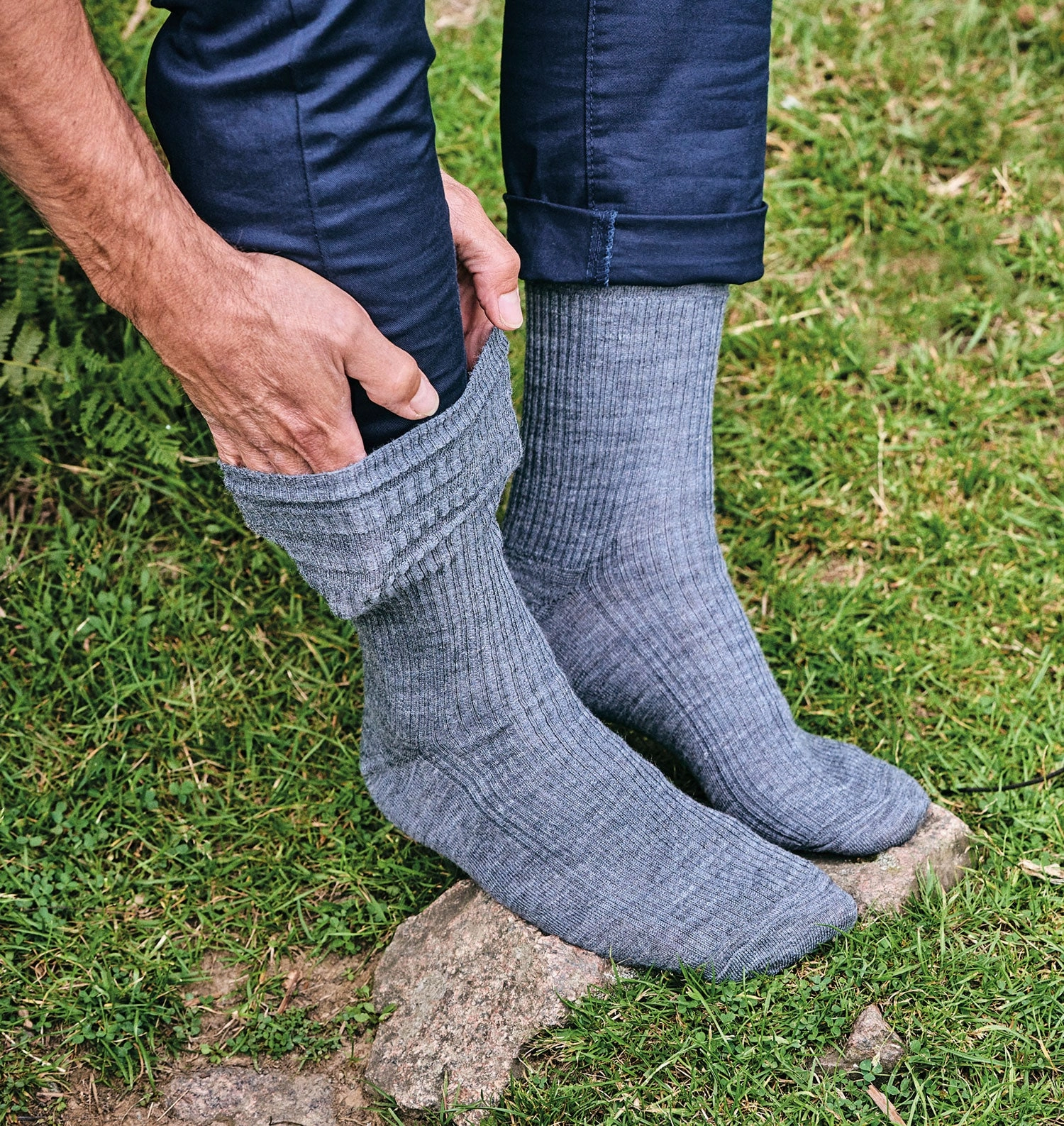 Trending Deals Today MustHave Gift Ideas Hj Hall Extra Wide Soft Top Sock | Sanitised Wool