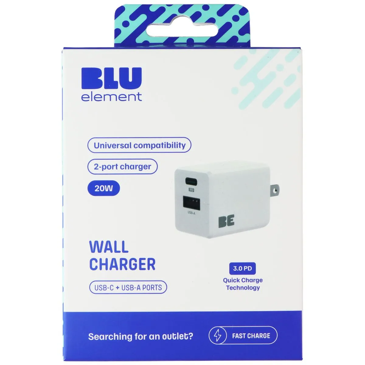 Blu Element 20W 2-Port (Usb-C   Usb-A) Wall Charger - White Shop the Savings Now