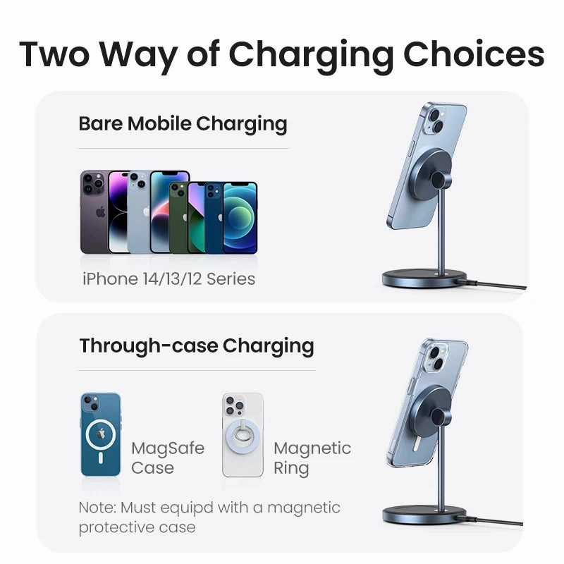Ugreen Magnetic Wireless Fast Charging Stand 20W Max 2-In-1 For Iphone Hot Picks Today Flash Sale Alert