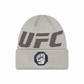 Ultimate Fighting Ufc Mma Grey Cuff Knit Beanie Hat Limited Stock Offer