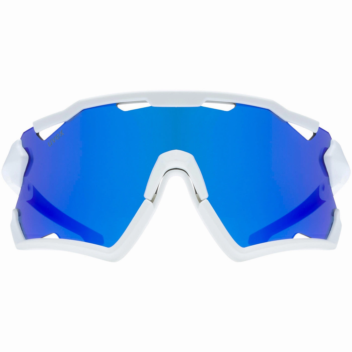 Uvex Sportstyle 228 set glasses - White mat mirror blue