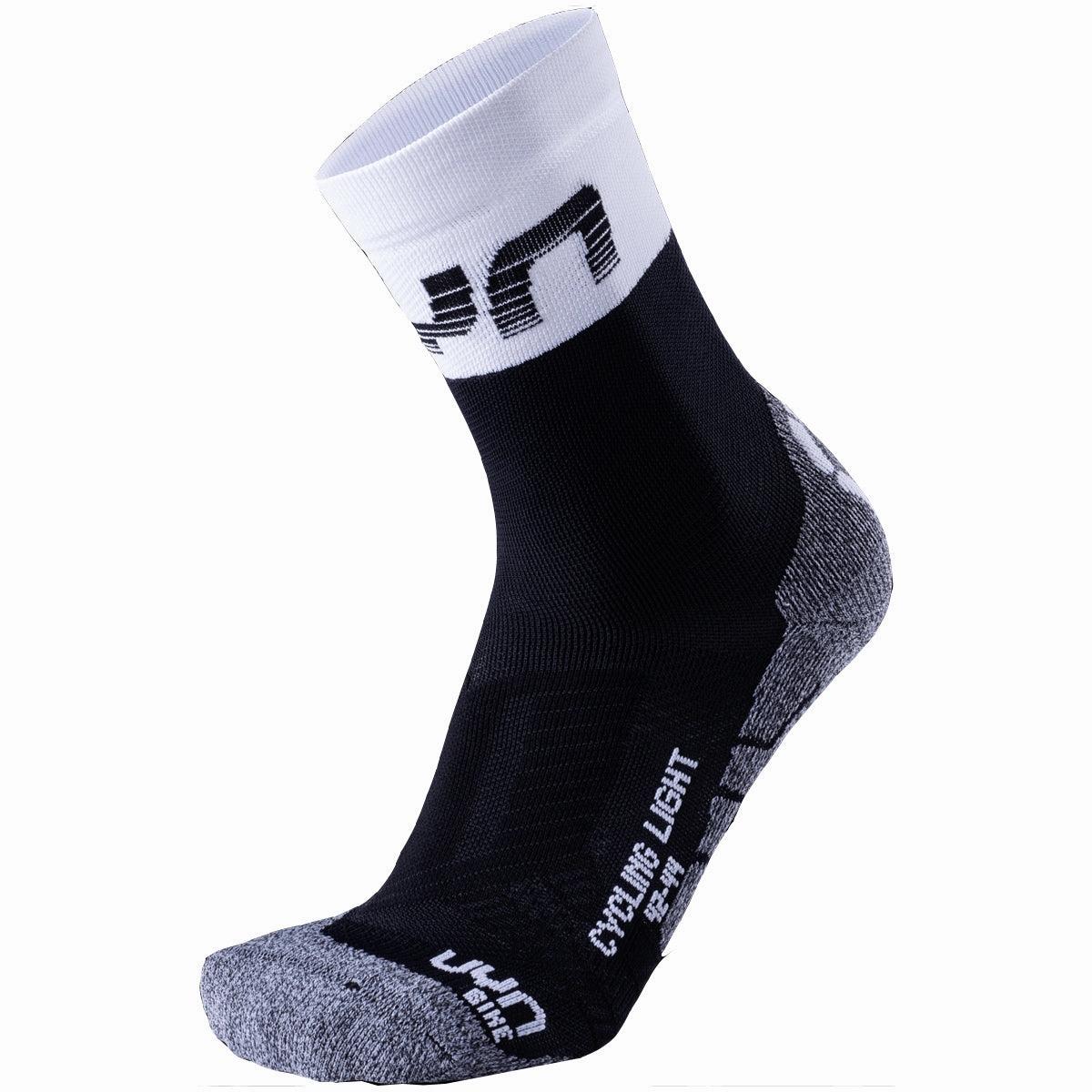 UYN Cycling Light socks - Black white
