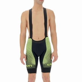 UYN Racefast bib shorts - Black yellow
